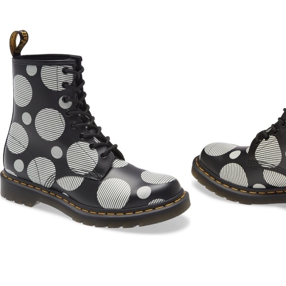 DR Martens 1460 Polka Dot Boots - Picture 3 of 6